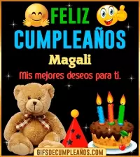 Gif de cumpleaños Magali